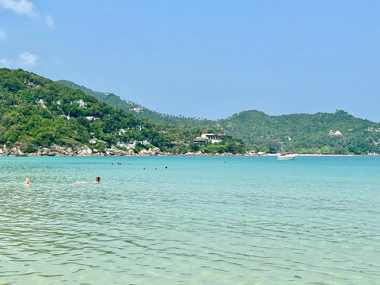 Swimming in the clear turquoise water of Thong Nai Pan, Koh Phangan