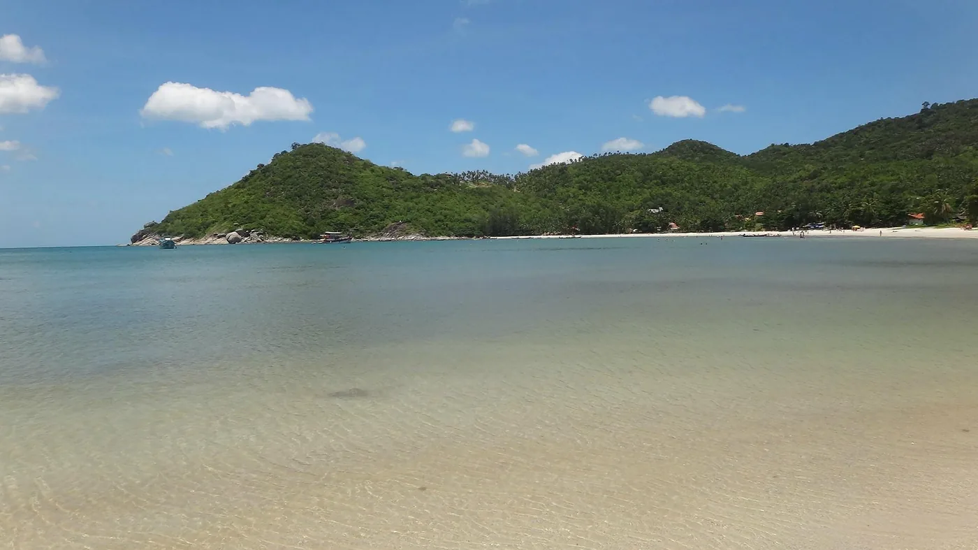 Thong Nai Pan Yai — shallow clear water across the bay